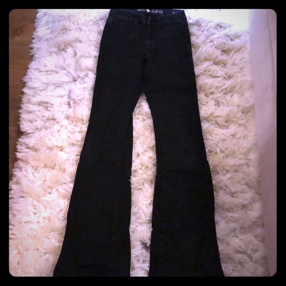 MiH Jeans. Hi rise skinny flare leg